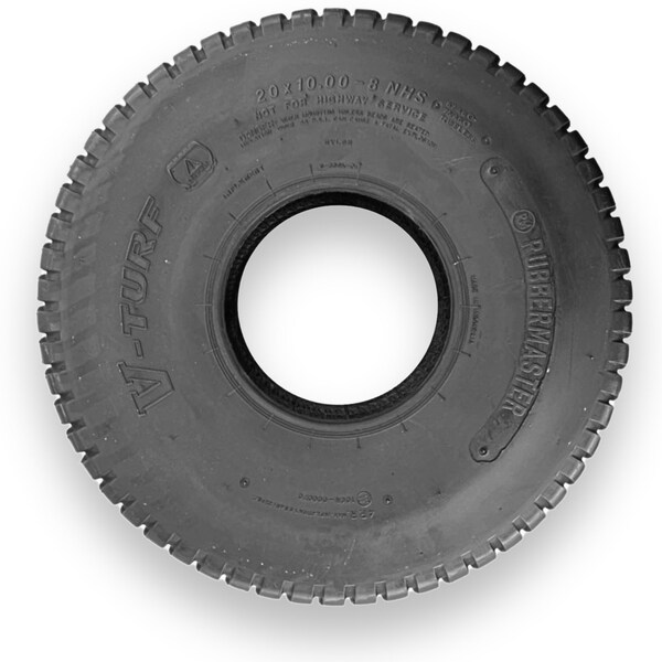 Rubbermaster 20x10.00-8 Turf 4 Ply Tubeless Low Speed Tire 450364 - main